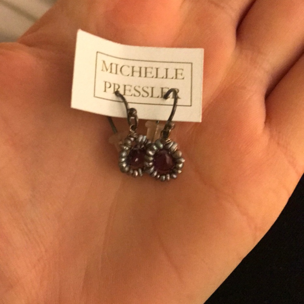 Amethyst earrings